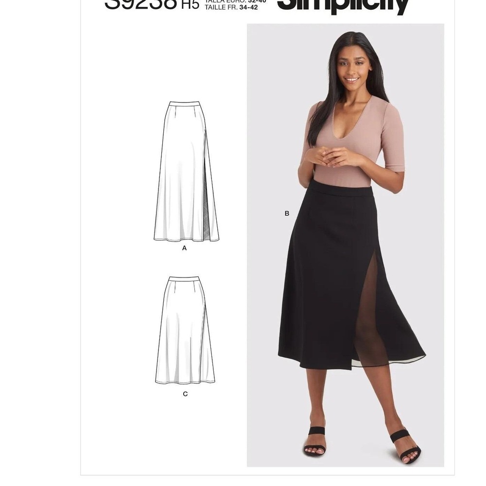 Simplicity S9238 Misses Skirts Sewing Pattern Size 16-24